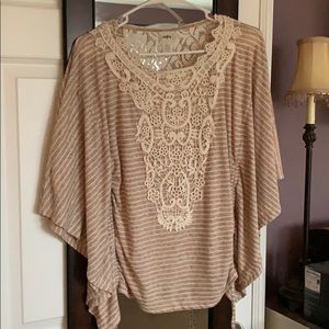 Lace detail boutique top